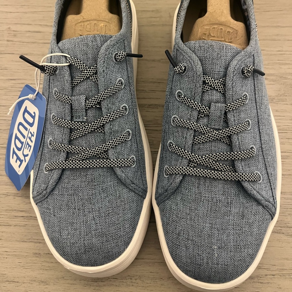 Hey Dude Women’s Wally Sox Shoes Blue Size 10 NWT